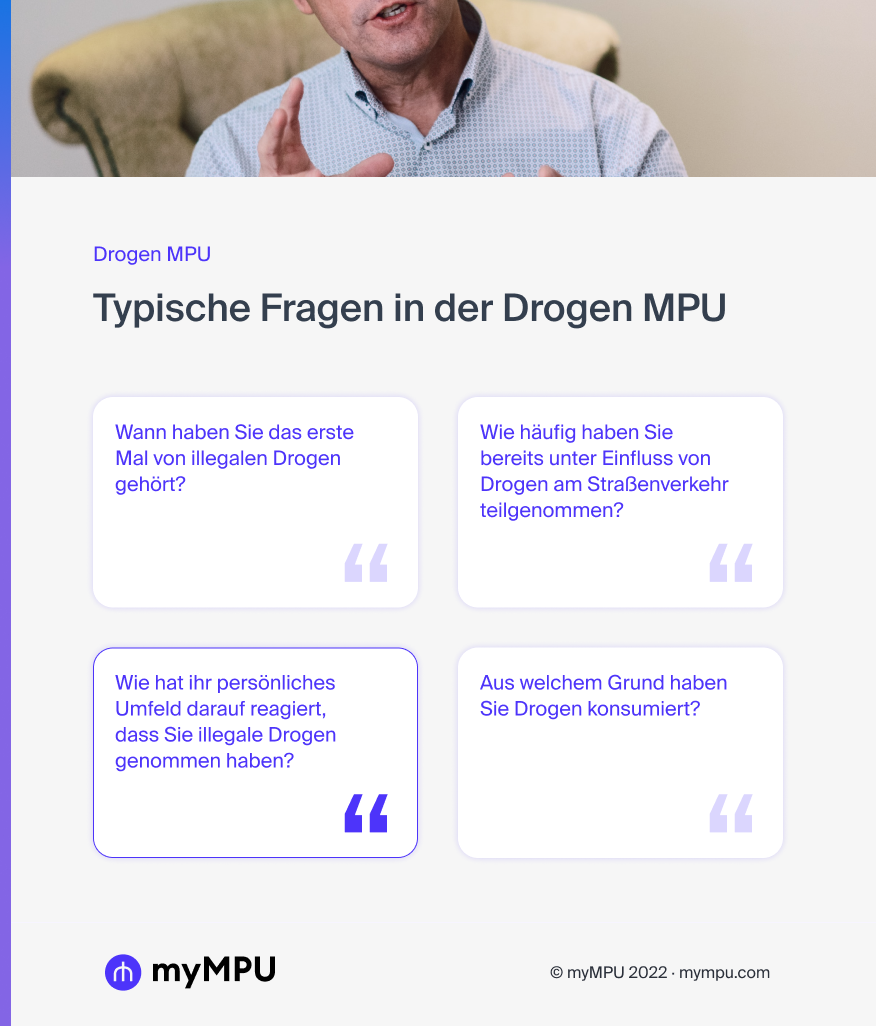 Typische Fragen in der Drogen MPU